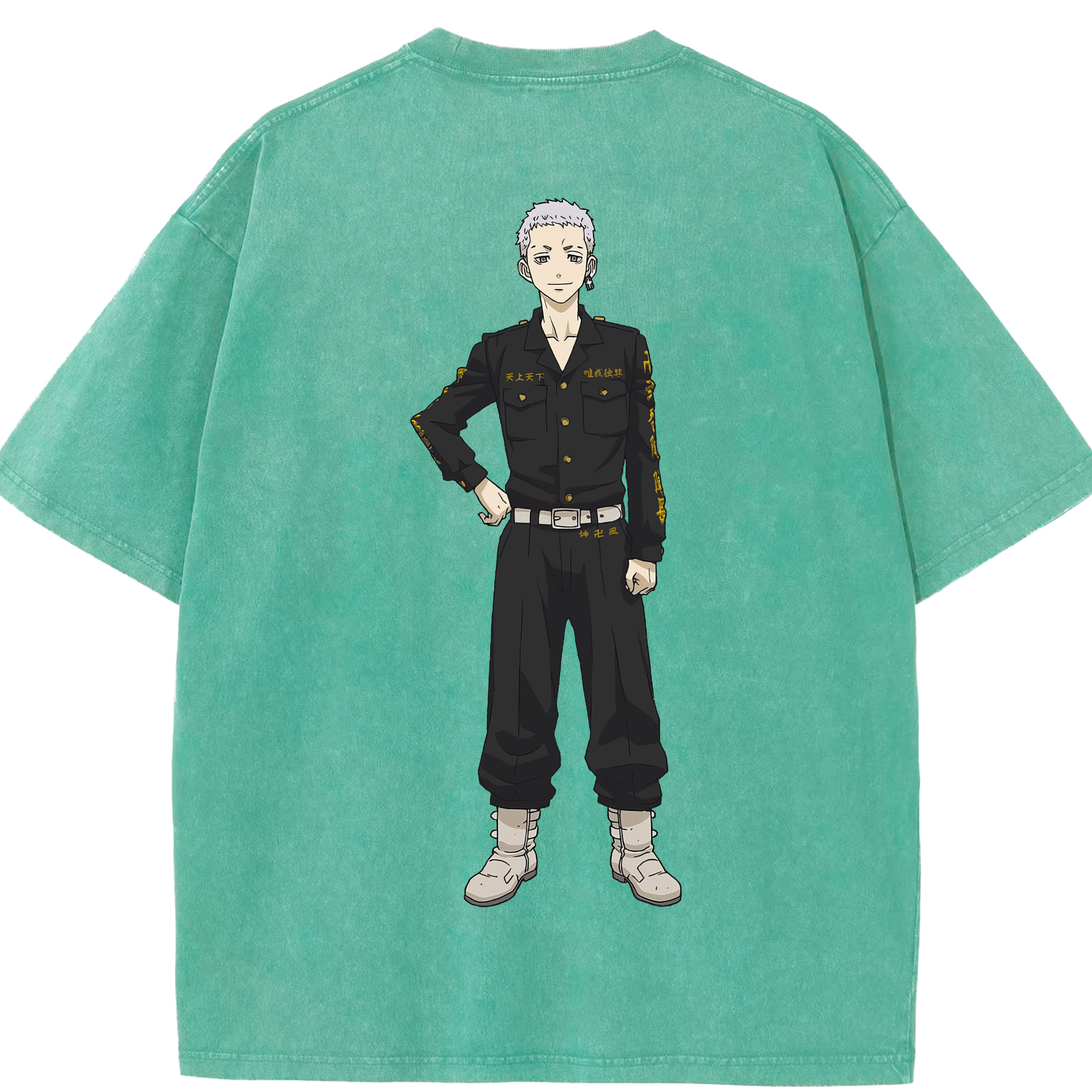 （画像用） 東京リベンジャーズ Tokyo Revengers 綿100% ヴィンテージ風 半袖Tシャツ（背面プリント）
